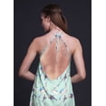 thumbnail image 4 of Bimba Ocean Women Printed Backless Long Halter Neck Beachwear RayonÂ&nbsp;Dress-Small, 4 of 6