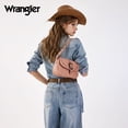thumbnail image 7 of Wrangler Purse for Women Stylish Shoulder Bag Handbag Crossbody Bag Trendy Western Design Durable Leather, Pink, 7 of 7