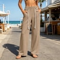 thumbnail image 2 of Sweatpants for Women Ihhxva Women's Casual with Pockets Elastic Waist Joggers, Loose Fit, Soft Cotton , Lounge, Workout, Daily Wear, Tapered Leg, Black, Grey S-3XL, 2 of 9