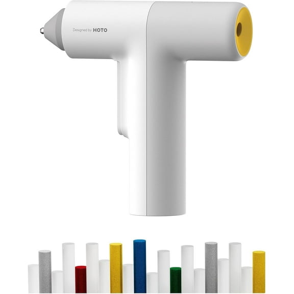 HOTO Easyflow Cordless Hot Glue Gun with 40 Glue Sticks, Auto Dispensing, Fast Preheat, for DIY, Crafts, Home Repair