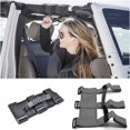 thumbnail image 4 of Grab Handle For Jeep Wrangler Roll Bars,3 Straps Design(2pcs, Black), 4 of 5