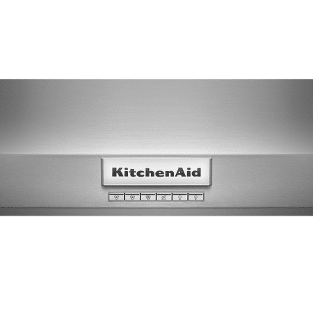 KitchenAid - 36" 585 or 1170 CFM Motor Class Commercial-Style Wall-Mount Canopy Range Hood - Stainless steel
