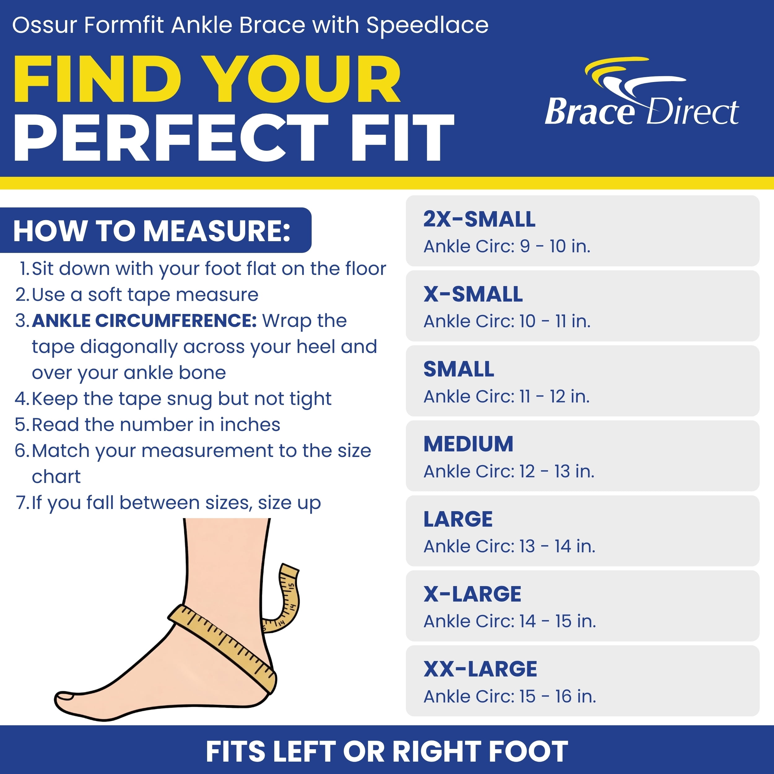 Ossur Form Fit Ankle Brace With Speedlace