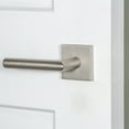 thumbnail image 3 of Viaggio 625541 Quadrato Right Handed Solid Brass Non-Turning One-Sided Dummy Door Lever -, 3 of 7