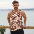 thumbnail image 4 of Wukai Snake Print Men’s Workout Tank Top Sleeveless Muscle T shirt Gym Running Fitness Tank Top-Large, 4 of 7