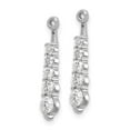 thumbnail image 6 of 14K White Gold Plated AA Diamond Earring Jackets, 6 of 7