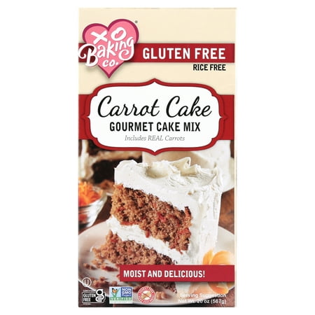 XO Baking Co. Moist Carrot Cake Mix, Gluten-free, 20 oz Box