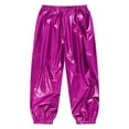 thumbnail image 4 of TSSOE Boys Girls Stage Performance Dance Pants Modern Hip Hop Street Dancewear Jazz Dance Costumes Hot Pink 120, 4 of 6