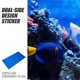 thumbnail image 1 of unbranded Decorativo Azul Para Acuario Fácil De Aplicar Sin Daños Para De, 1 of 8