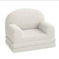 thumbnail image 2 of Accreate Kids Sofa Chair, 2-in-1 Convertible Toddler Couch and Lounge, Fold-Out Children's Sofa Bed with Teddy Fleece Fabric for Playroom, Bedroom, Nursery, Gift for Boys and Girls, 2 of 7