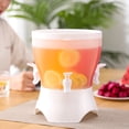 thumbnail image 1 of Dispensador de bebidas Refrigerador de gran capacidad Dispensador de bebidas frías Tarro de bebidas blanco con grifo corto, 1 of 1