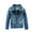 Blue#184, variant on Boys Ripped Jean Jacket Warm Long Sleeve Turndown Collar Button Distressed Denim Coat With Pockets Boys Casual Holiday Party Camping Jacket,Blue,100