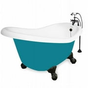 American Bath Factory T020B-OB-P Marilyn 67 in. Splash Of Color Acrastone Bath Tub- Small