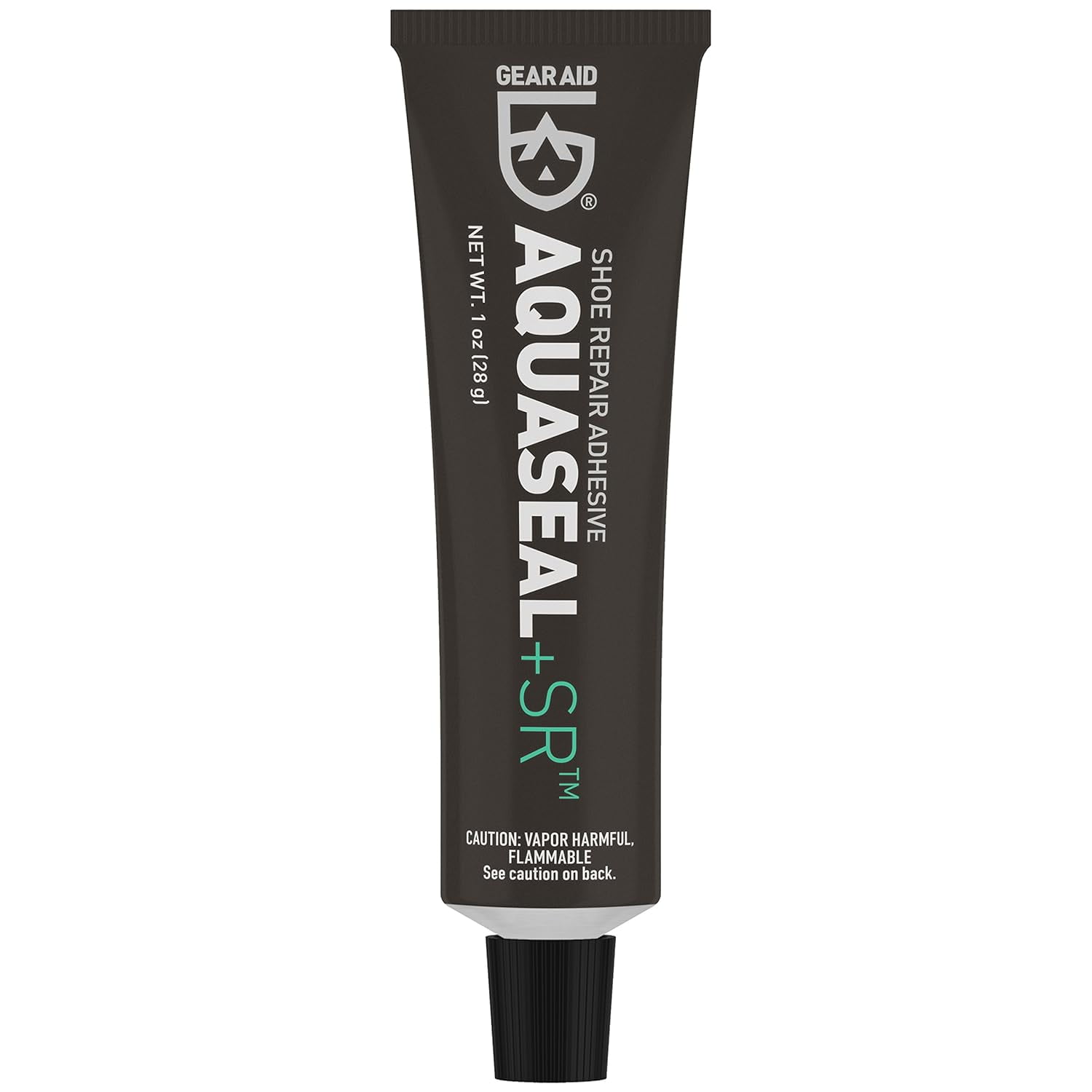 Aquaseal SR Shoe Repair Adhesive for Fixing Holes in Hiking Work Boots Rainboots Shoes Soles and Rebuild Heels Clear 1 oz 1 Pack