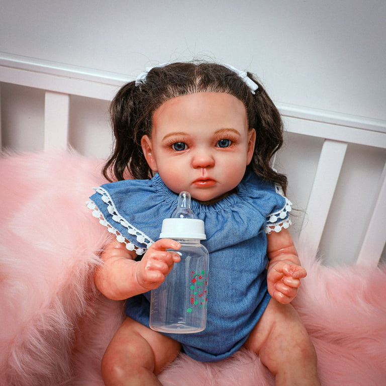 Full Silicone Reborn Baby Dolls with Lifelike African American 22.8 Inches  Girl Doll Weighted Newborn Dolls Gift Set with Brown Eyes - China Reborn  Baby Doll and Vinyi price