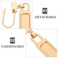 thumbnail image 5 of 4 Pieces Adjustable Repair Kit Detachable Zipper Pull 5X0.8CM Golden, 5 of 8