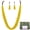 Yellow-set, variant on Bocar Long Multi Strand Handmade Beaded Statement Jewelry Set with Earrings, Yellow, 40 inches, Women (NK-10407-yellow-set)
