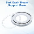 thumbnail image 3 of 2Pcs Bathroom Sink Mounting Ring, Zinc Alloy Sink Drain Mount Support Base for Home Countertop Glass Ceramic Sinks, Silver, 3 of 6