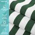 thumbnail image 3 of Arkwright Oversized California Beach Towels - Ringspun Cotton Pool Towel - 30 x 70 in. - (4 Pack) Hunter Green, 3 of 7