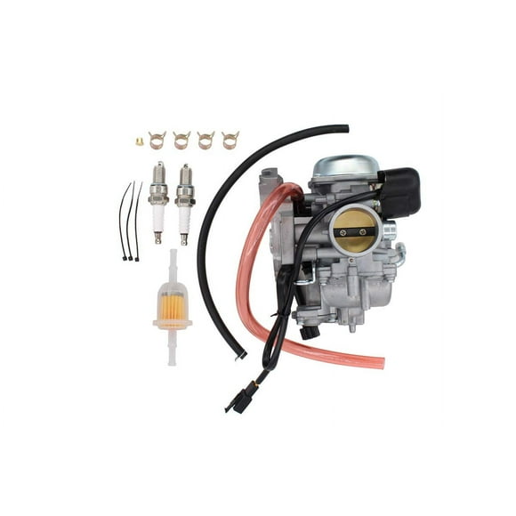 MOTOKU Carburateur ATV Carburateur pour Chat Arctique 350 366 400 ATV CR Vert Noir Rouge 2003-2017