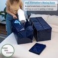 thumbnail image 2 of ORUYROP 10 Pack Moving Bags w/Backpack Straps, Moving Supplies, Moving Boxes, College Packing Storage Boxes with Lids Alternative, Heavy Duty, Extra Large, Sturdy Handles, Zippers (Blue, 10 Pa, 2 of 7