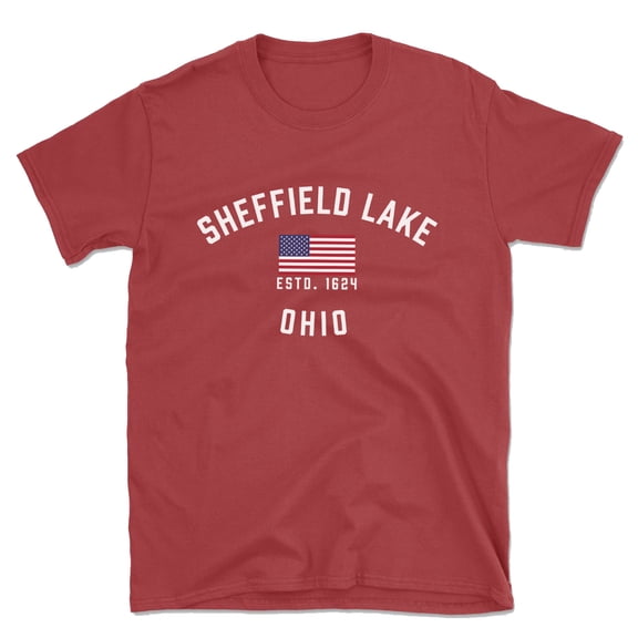 Sheffield Lake Ohio Patriot Men's Cotton T-Shirt
