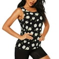 thumbnail image 2 of Lsque Daisies Flowers Printed Workout Tank Tops for Women, Athletic Sports Tank Tops, Compression Sleeveless Dry Fit Shirts,Sleeveless Yoga Shirt-Small, 2 of 9