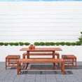 thumbnail image 5 of Vifah Malibu 5 Piece Wood Patio Dining Set, 5 of 7