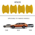 thumbnail image 4 of 4PCS Car Door Handle Sticker, Carbon Fiber Anti-Scratches Car Door Cup Protector, Non-Marking Auto Door Handle Protective Film, Universal for Most Car Handles,Gold, 4 of 6