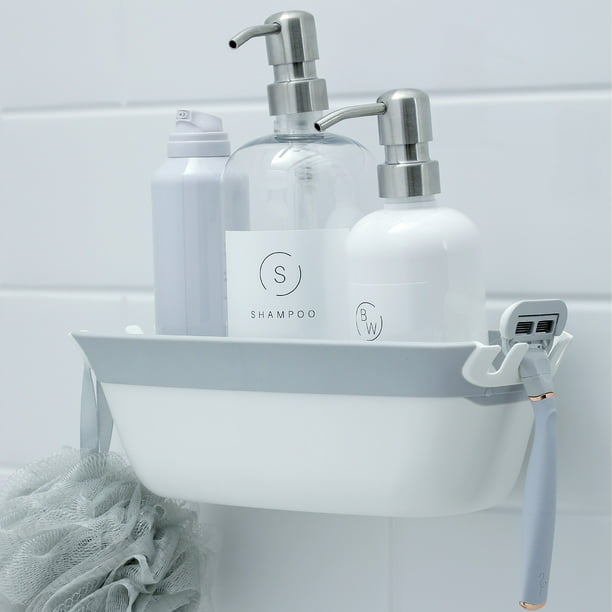 SlipX Solutions On the Dot Suction Shower Basket Caddy, Razor & Shampoo  Holder - Walmart.com