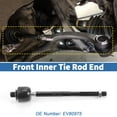 thumbnail image 3 of Unique Bargains 2pcs Front Inner Tie Rod Ends Kit para Mercedes-Benz S600 para Mercedes-Benz CL55 Drag Link No.EV80975, 3 of 7