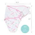 thumbnail image 3 of The Peanutshell Newborn Swaddles for Baby Girls, 3 Pack Set, Rainbow Unicorn, 3 of 5