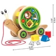 thumbnail image 5 of Juguete para tirar de caracol Hape Walk-A-Long | Juguete de madera para empujar y tirar para niños pequeños galardonado con color extraíble, 5 of 5