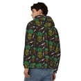 thumbnail image 4 of Uemuo Pineapples for Men's Fashion Full-zip Hoodies & Sweatshirts with Kangaroo Pocket, Zip-up Hooded Sweatshirt, Moisture Wicking & Breathable-X-Large, 4 of 5