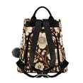 thumbnail image 2 of FORMRS Women's Travel Backpack Purse Anti-Theft Hidden Pockets Casual Shoulder Bag, Brown Floral, 2 of 7