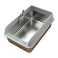 thumbnail image 2 of TISHITA Cat Litter Box Anti Splashing Sturdy Kitty Litter Pan for Kittens Kitty Cats Light Gray, 2 of 8