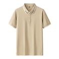 thumbnail image 1 of pstuiky Camisa de manga corta para hombre, Camisa informal de manga corta con cuello vuelto, cómoda y lisa, para hombre ropa de hombre xxxxl, 1 of 3