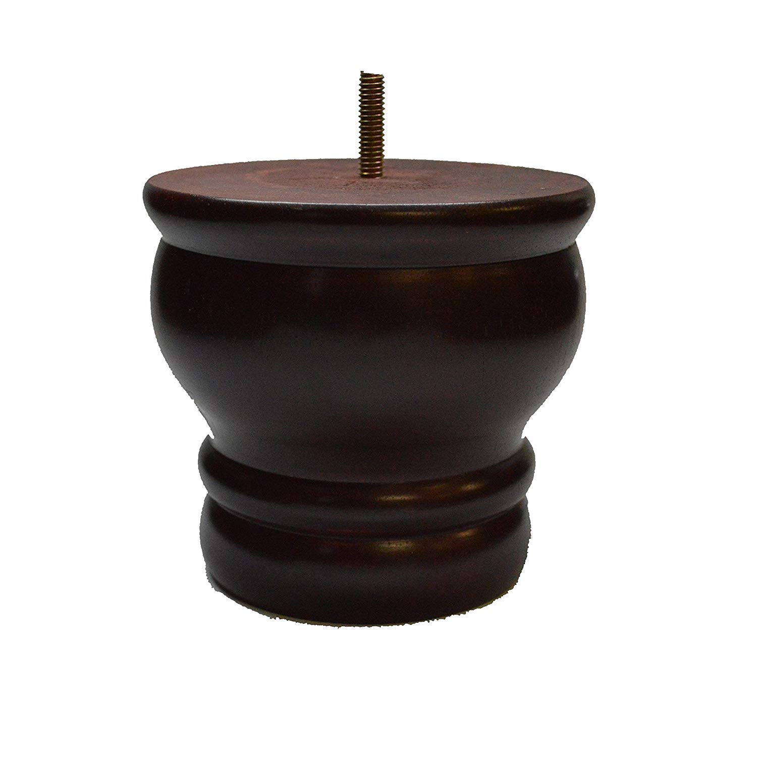 BingLTD 4 1/2" Mahogany Profile Hardwood Sofa Legs Set of 4 (P687