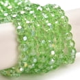 thumbnail image 2 of 10strands Electroplate Glass Beads Strands AB color Plated Faceted(32 Facets) Round Light Green 4mm Hole: 0.5mm about 100pcs/strand 14.2 inch, 2 of 4