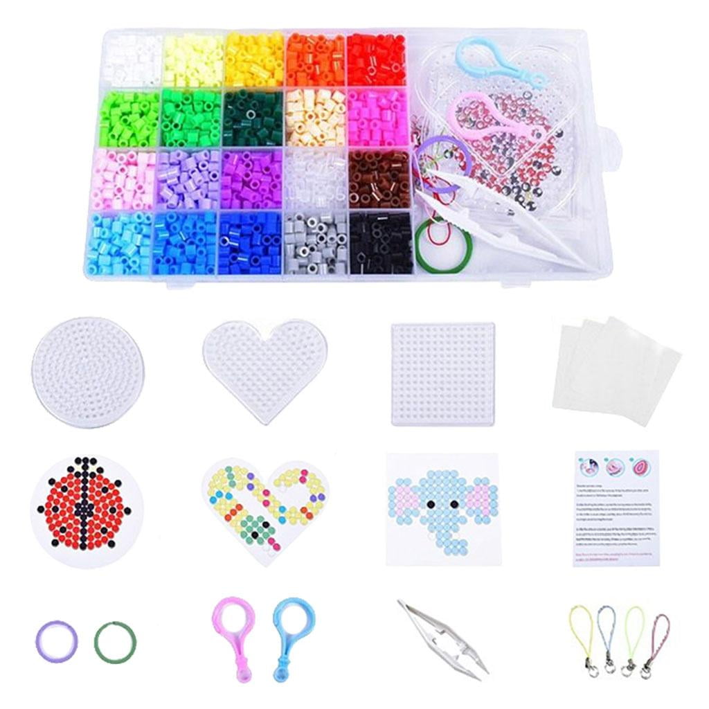 Hama Hama Beads with Pegboards Puzzle Paper Fuse Beads Craft Kit Pixel Art Bead 