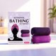 thumbnail image 5 of Pisexur Belleza Maquillaje Esponja auténtica con nudos, color negro, exfoliante corporal, esponja de baño para ducha, toallita de lufa, limpieza profunda suave para espaldapara mujeres y hombres, 5 of 9