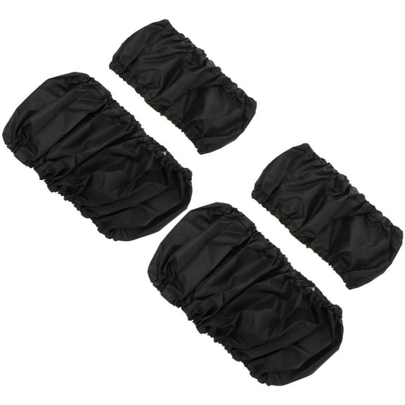 Supvox 4Pcs Pushchair Wheel Covers Elastic Black Waterproof Tire Protectors