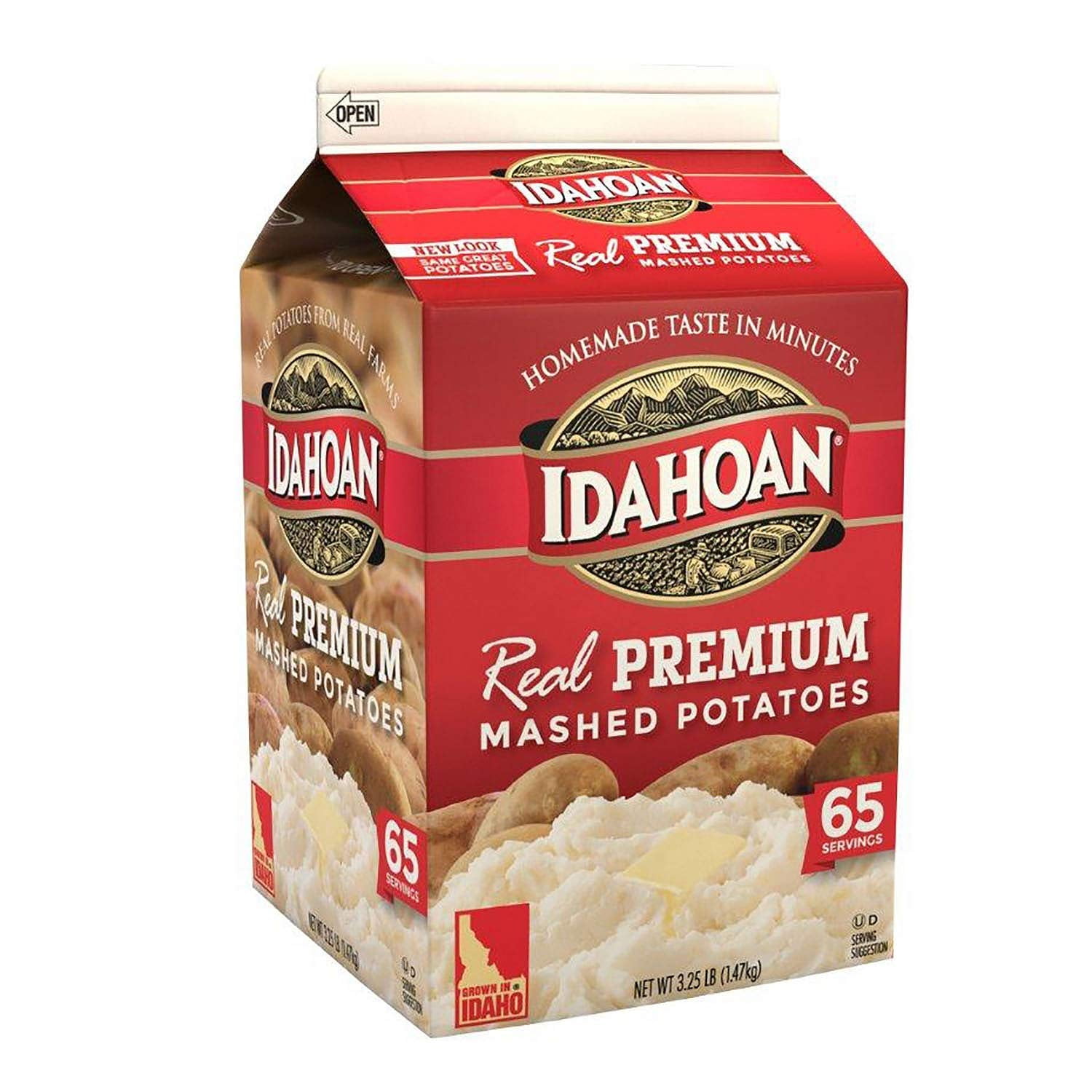 Idahoan Mashed Potatoes, Reduced Sodium, Butter Homestyle atelier