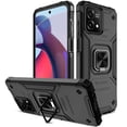 thumbnail image 3 of Elegant Choise Case with Screen Protector for Moto G Stylus 5G 2023 Shockproof Heavy Duty Ring Stand Phone Cover, Black, 3 of 13