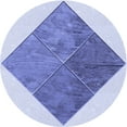 thumbnail image 1 of Ahgly Tapis d'Intérieur Lavable en Machine Carré Transitionnel Violet Pervenche, 3 Pieds Carré, 1 of 7