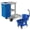 Blue, variant on Dryser Commercial Janitorial Cleaning Cart on Wheels - Housekeeping Caddy with Shelves and Vinyl Bag