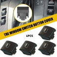 WENXUAN 4x Window Switch Button Cap Set For BMW E46 323i 325i 330i M3