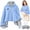 Blue, variant on EVHRZN Heated Shawl Wraps for Women, Wearable Heated Blanket Cape with Zipper