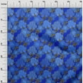 thumbnail image 3 of oneOone Georgette Viscose Blue Fabric Asian Chinese Floral Quilting Supplies Print Sewing Fabric By The Yard 42 Inch Wide, 3 of 4
