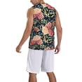 thumbnail image 2 of Sikiie Rose Flowers Basketball Jersey Reversible Men's Mesh Athletic Sports Shirts Training Practice S-4XLX-Large, 2 of 6